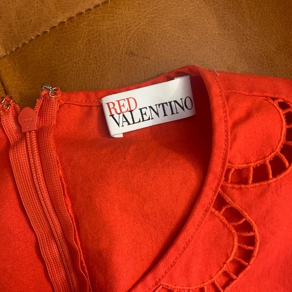 Red Valentino Cotton Embroidered Dress size 40 - Picture 5 of 7